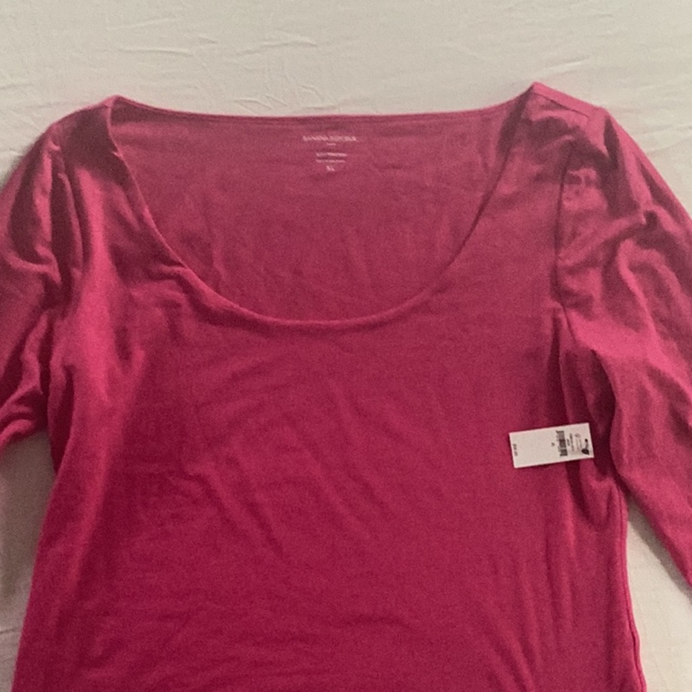 Banana Republic Pink Scoop Neck Top